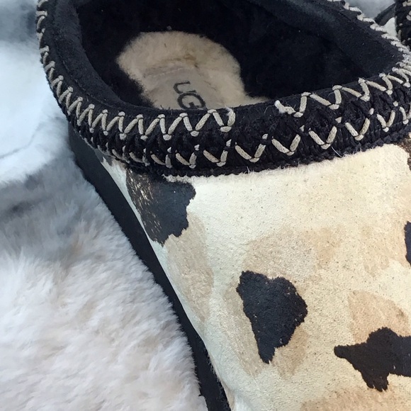 UGG Tasman Cow Print Indoor/Outdoor Slip Ons - Picture 9 of 9